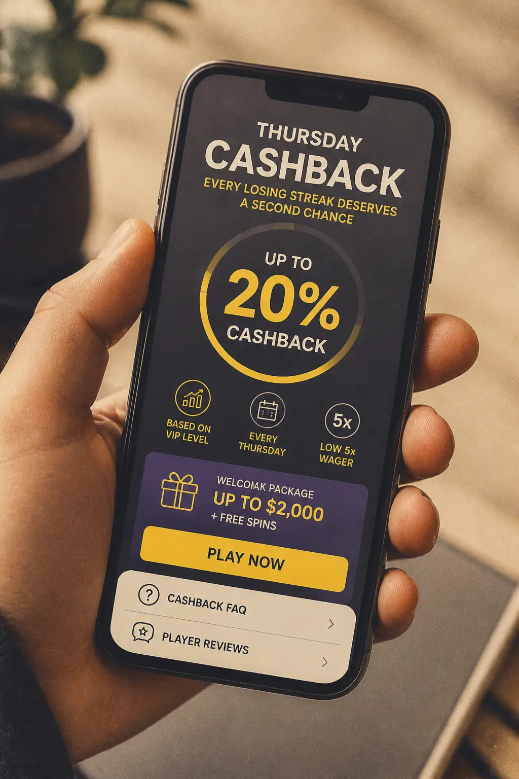 Zoome Casino Cashback visual guide for Zoome Casino