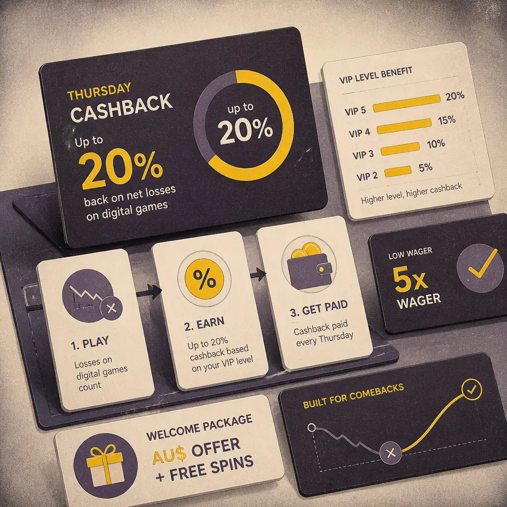 Zoome Casino Cashback visual guide for Zoome Casino